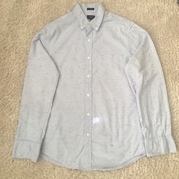 J. Crew Other - J Crew Lite Blue Slim Long Sleeve Button-Up
